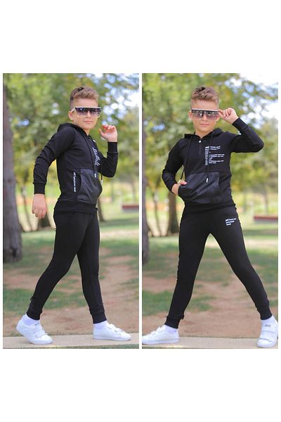 TURKUAZ KIDS Set de trening pentru băieți - Set de pijamale din bumbac 100% fire de înaltă calitate