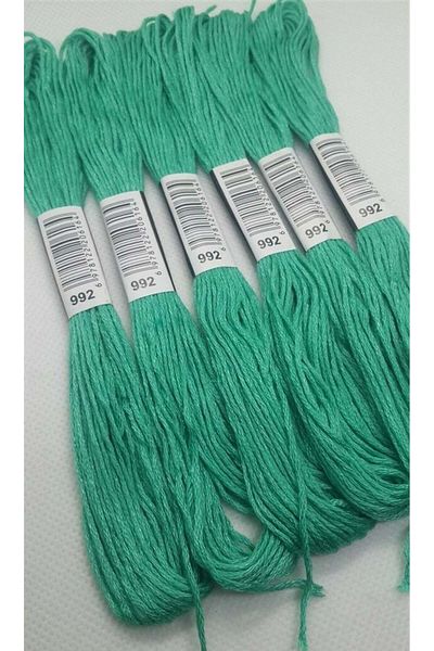 ALMİŞ 6 Pieces Single Color Etamine Cross Stitch Bracelet Brazilian Embroidery Thread 7-992