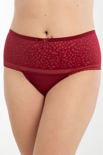 ogonline Plus Size See-through Fancy Ruched Women's Panties