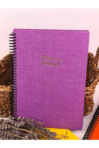 notin paper 16x23 Kareli Spiralli Cilt Bezi Sert Kapak 100 Yaprak Defter