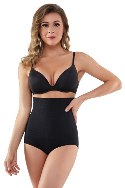 miresa Laser Cut Extra High Waist Shaping Slip Corset Black Color