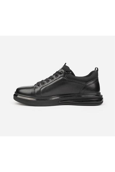 Pierre Cardin PC 10201 Black Leather Casual Shoes