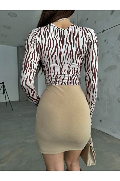 LB Laluna Butik Fustă de damă cu fante din lycra