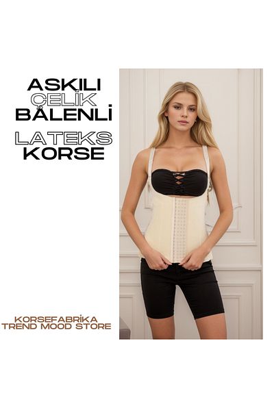 korsefabrika trend mood store CORSET DE LATEX DE SLĂBIRE DE SUPPORT DE TALIE DE SÂRMĂ DE OȚEL