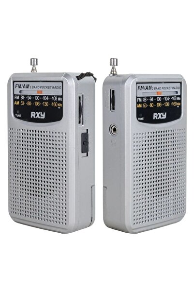 Angel Of Life Bariton Cep Tipi Mini Analog Radyo Gri