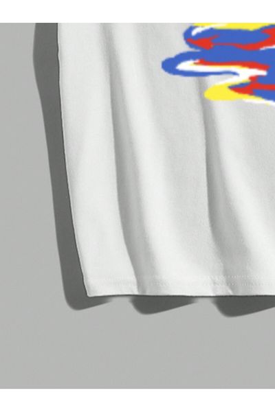 Jose Clothing Μπλουζάκι Unisex Oversize από οργανικό βαμβάκι με λευκή στάμπα - κοντομάνικο
