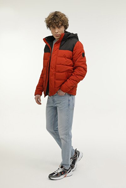 lumberjack ML KLAUN 2CMH2527-001 3PR Kiremit Erkek Kısa Kaban