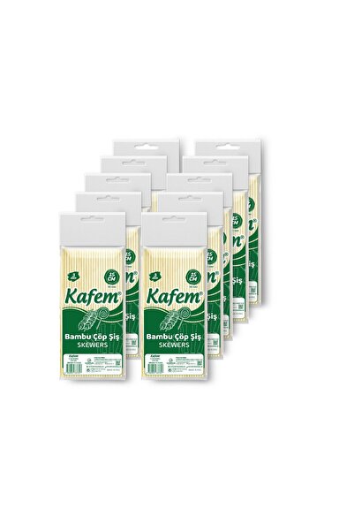 KAFEM Bambu Çöp Şiş 15 Cm 3 Mm 100 Lü X 10 Paket