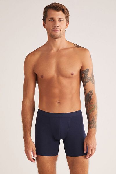 Kom 2 Pack Boxer Arsenal Straight Long Size Modal Cotton Lycra Men's Boxers