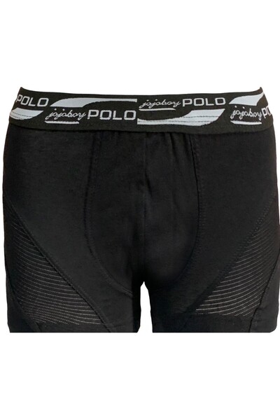 JOJOBOY POLO بوكسر رجالي مع زبادي بوي فريز (أزرق) مع زينة شخصية (أسود) 2 مفتر...