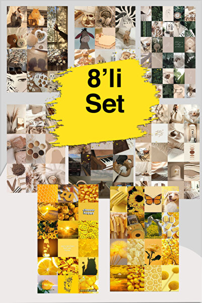 LiyaCraft 8 Sayfa Fotoğraf Konseptli Sticker Set