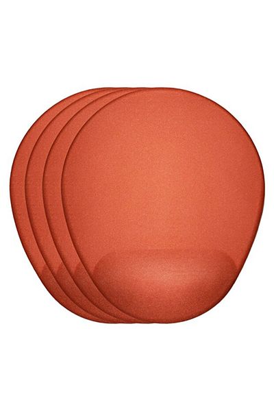 HobiShop Orange Mouse Pad - with Wrist Support