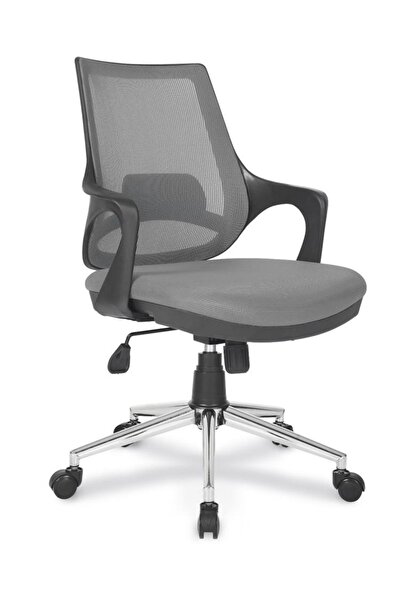 Genel Markalar Crush File Şef Koltuğu Tek Kollu Tilt Mekanizmalı Krom Yıldız Ayaklı