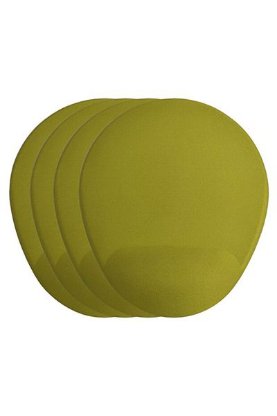 HobiShop Mouse Pad galben cu suport pentru încheietura mâinii