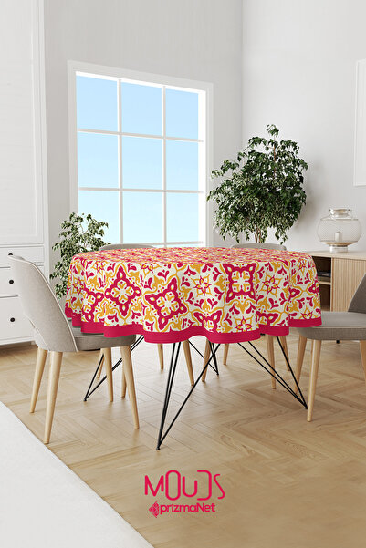 Moud's Burgundsko žuti ornament Islamski D Sa deznom S Antilop Tkanina Bezbra...