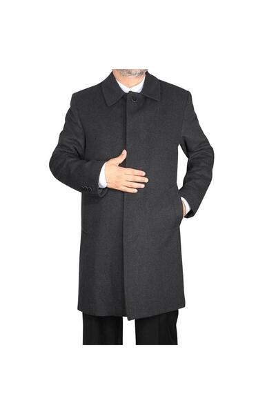 Akıncı Tekstil Men's Stamp Coat Dark Gray