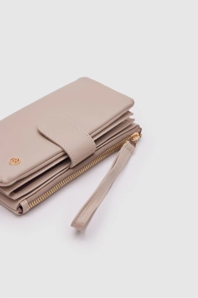 Honorius حامل جواز سفر نسائي عالي الجودة بسحاب كبير الحجم ومتعدد الأقسام وحامل بطاقات من الجلد الناعم