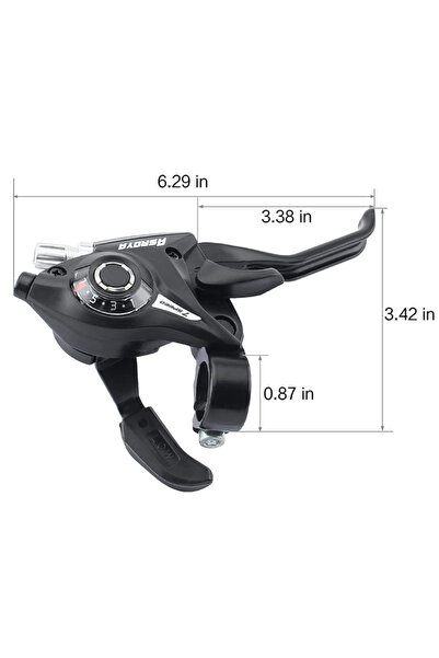 Asroya Bisiklet Kelebek Vites Kolu Fren Kol Takımı Shımano Kalitesinde 3x7 21 Vites (bisiklet Yedek Parça)