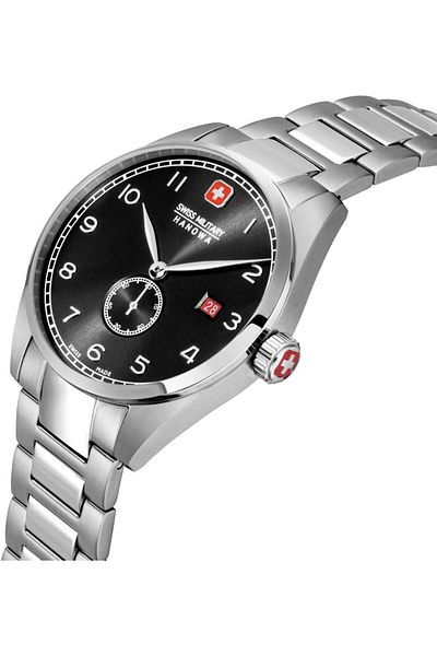 Swiss Military Smwgh 0000704   Steel Gray Men's Wristwatch