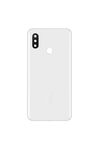 Nettech Teknonet Xiaomi Mi 8 Uyumlu Kamera Camlı Batarya Kapağı - Beyaz