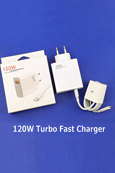 Genos Xiaomi Redmi 10 2022 (4GB ·  128GB) Uyumlu 120 Watt Turbo Hızlı Şarj Aleti + Kablo Set(SN1201155)