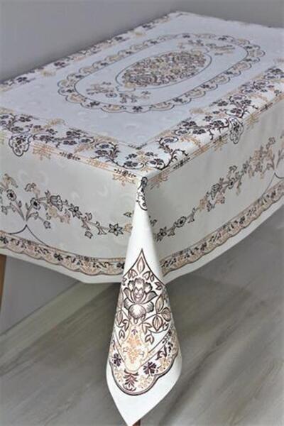 DedeEvTekstil Τραπεζομάντηλο από υφασμάτινο ύφασμα PVC 120x160 με επένδυση απ...