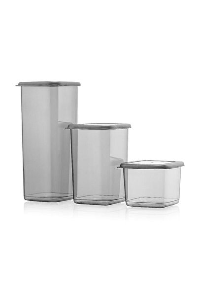 simplicity Set of 9 Tidy Square Food and Spice Storage Container