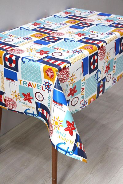 DDHOME Erasable Lined Pvc Oilcloth Tablecloth - 8284-1