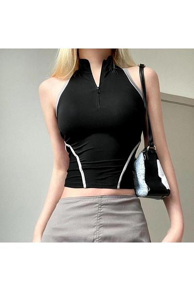 Touz Moda Crop Top χωρίς πλάτη