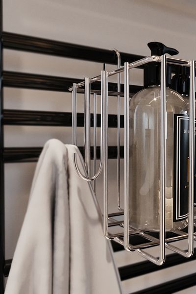 boz concept home Σχάρα για πετσέτες μπάνιου με γάντζο Στήριγμα για πετσέτες μπάνιου Αξεσουάρ μπάνιου Organizer Ράφι μπάνιου