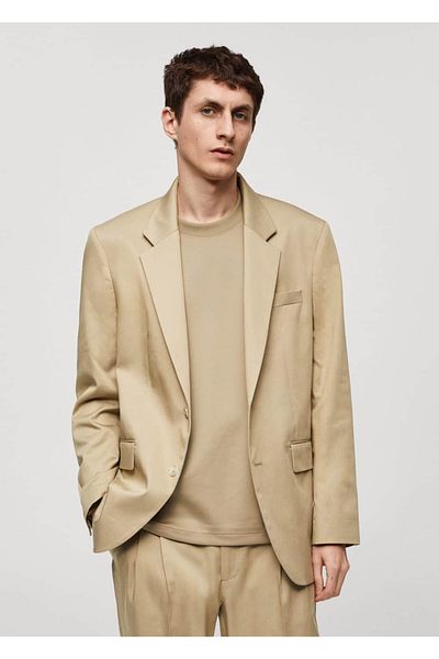 MANGO Man Blazerjacke mit normaler Passform