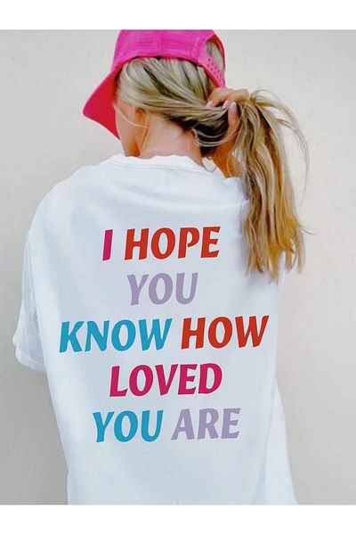Jose Clothing Μπλουζάκι Unisex Λευκό εμπριμέ από οργανικό βαμβάκι Oversize με κοντό μανίκι
