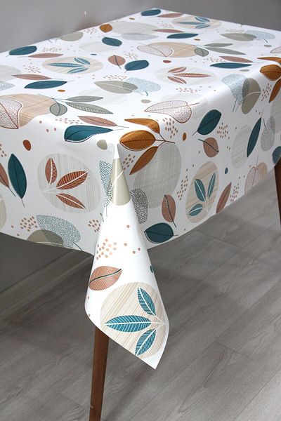 DDHOME Lined Erasable PVC Oilcloth Tablecloth 8279-1