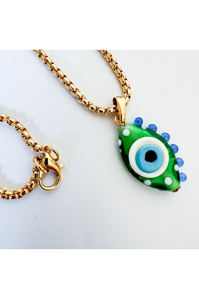 CHARMLUCKY Murano eye evil eye necklace