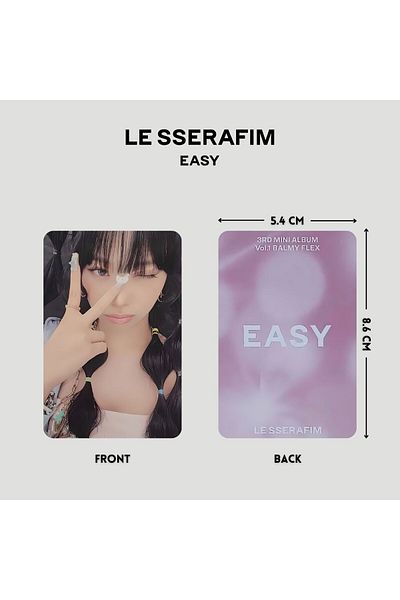 Kpop Dünyasi LE SSERAFIM '' Easy '' Balmy Flex verPC Set