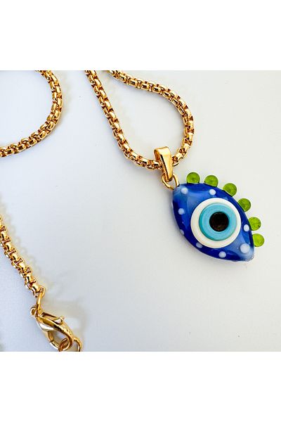 CHARMLUCKY Murano eye evil eye necklace