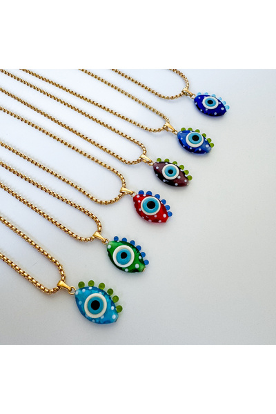 CHARMLUCKY Murano eye evil eye necklace