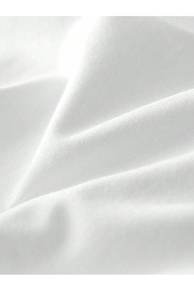 Jose Clothing Μπλουζάκι Unisex Λευκό εμπριμέ από οργανικό βαμβάκι Oversize με κοντό μανίκι