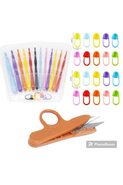 hobim42 33 PARÇA HOBİ HOBİ MALZEMELERİ TIĞ SETİ İLMEK BELİRLEME TEMİZLEME MAKASI