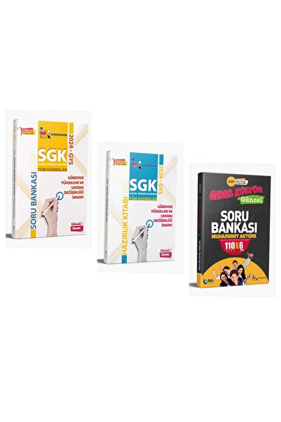 MemurSınav 2024 SGK GYS (Hazırk+Soru Bankası+Genel Kültür/Güncel Soru Bankası...