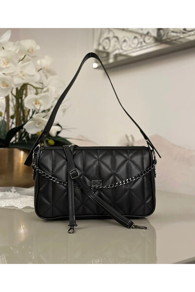 GUINES GUİNES OMUZ ve EL ÇANTASI ZİNCİR DETAYLI ASKILI