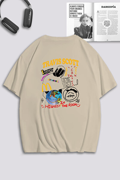 macklin للجنسين النساء الرجال ترافيس سكوت الراقية تصميم مخصص مطبوعة تي شيرت ك...