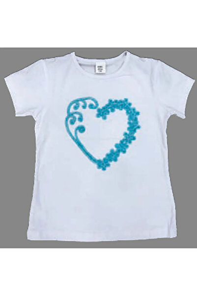 NOBLE STORE Κοντομάνικο μπλουζάκι με μοτίβο καρδιάς για κορίτσια 23 Απριλίου ...