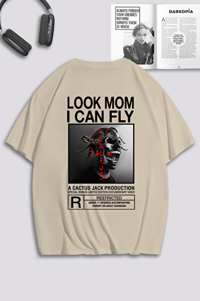 macklin Unisex Femei Bărbați Travis Scott Dark Skeletion Tricou oversize impr...