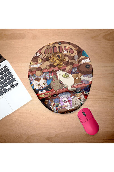 UcuruStore Kedi Karmaşası Οβάλ Ποντικομαξιλαράκι με Στήριγμα Καρπού