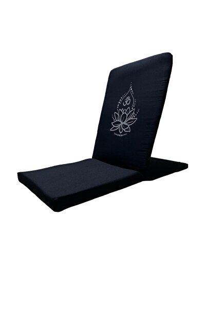 YOGAEZO Набір з медитаційного стільця Backjack з принтом лотоса та ковдри для йоги