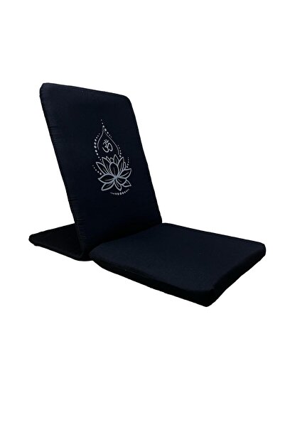 YOGAEZO Медитаційний стілець Backjack з принтом лотоса Медитаційний подушка з підставкою для спини Йога-стілець