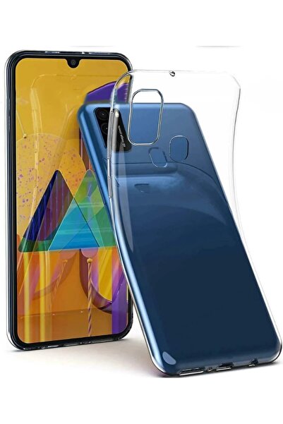 ZM STORE Samsung Galaxy M31 Kılıf Zore Süper Silikon Ince Şeffaf Kapak