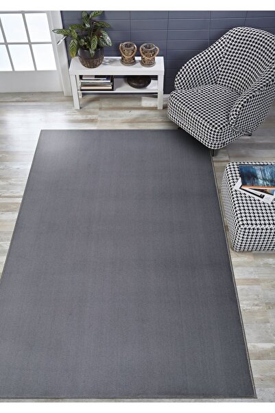 Valery Home Vl Comfort Peluş Halı Antrasit Overloklu