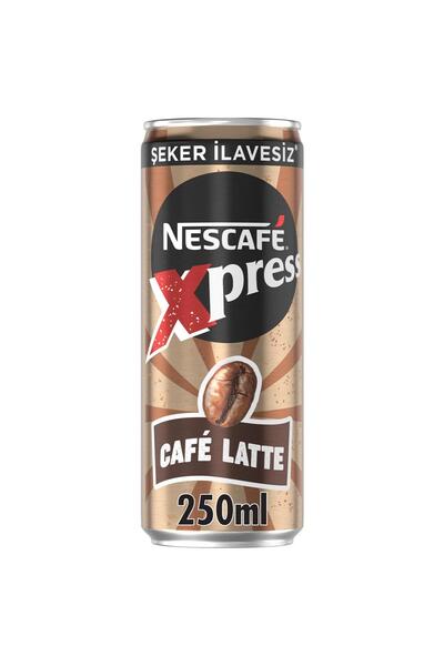 Nescafe Xpress Cafe Latte Şekersiz Soğuk Kahve 250 Ml X 24 Adet